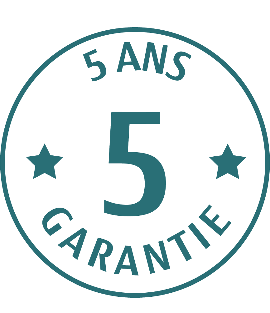 5 ans de garantie
